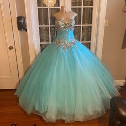 Aqua Blue Quince Dress