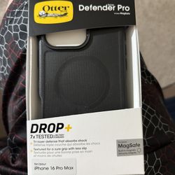 Brand New iPhone 16 Pro Max Otterbox Defender Pro XT Case (Black).