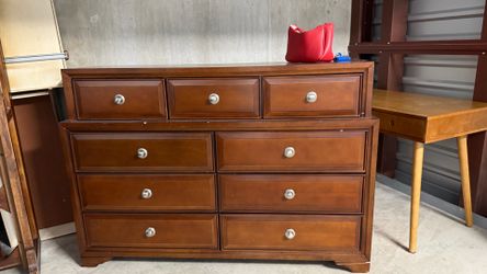 Brown Wood Dresser
