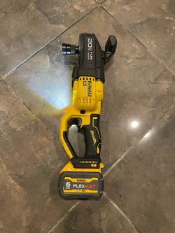 DEWALT 20V MAX FLEXVOLT Advantage Right Angle Drill w/ E-Clutch + 6Ah FLEXVOLT Battery