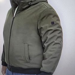 Mens Coat Size L  tall Color Green New