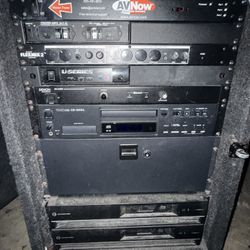 Receiver Tower And Two 18” Inch Electric Voice Subwoofer 