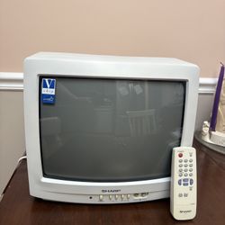 Sharp 13 inch TV with remote