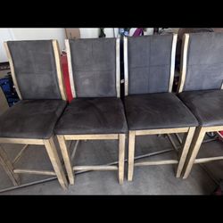 Luxury Glass Dining Set W/4 Chairs