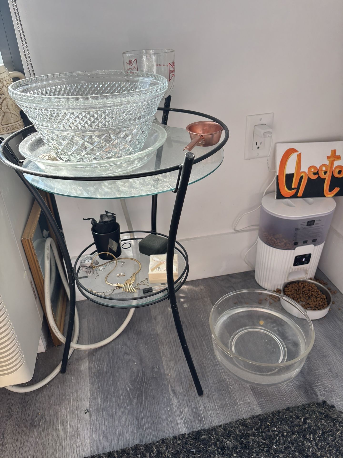Glass Side Table