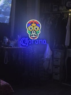 Skull Candy Corona sign