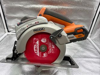 Ridgid 6 1/2” circular saw with battery Tested Working