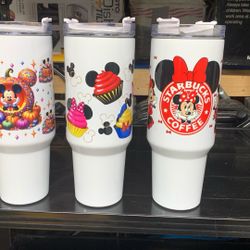 40oz Stainless Steel Cups Mickey And Minnie Mouse