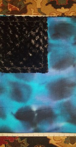 Handmade Tiedye Minky toddler blanket