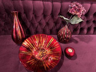 Beautiful Bowl, Vases And Candle Holder