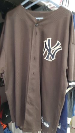 Brown Yankees majestic jersey