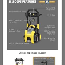 Kärcher K1800PS Pressure Washer