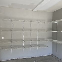 White Wire Shelves Closet Maid