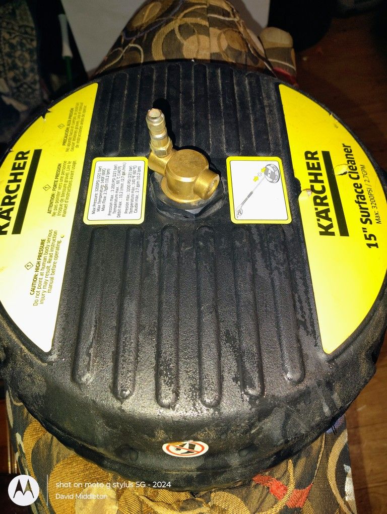 Drive Way Scrubber Pressure Washer Attachment