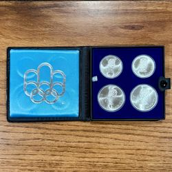 🇨🇦 Canada $10 $5 Sterling Silver Canadian Dollar Olympics Set Queen Elizabeth II Coin Coins VTG