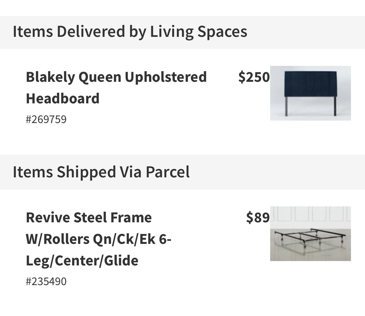 Queen Bed Frame & Headboard  $70