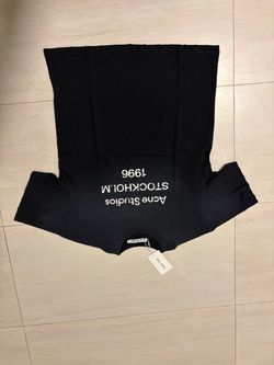 Black acne studios washed t shirt