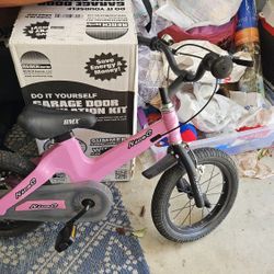 Kids Pink 14" Bike With Handbar Brakes