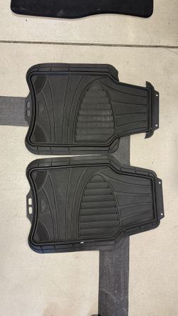 Armor All 4-Piece Floor Mats, Trim-to-Fit All-Weather Mats for Cars, Trucks, SUVs — Black