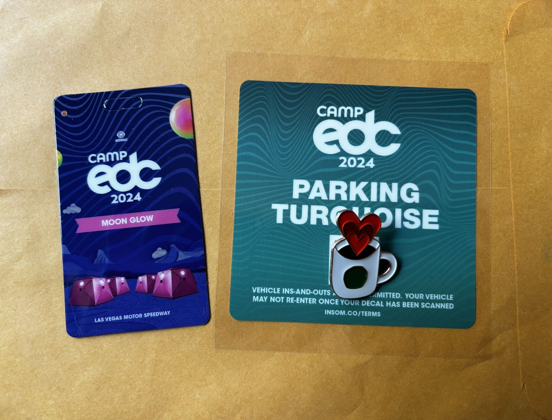 EDC Parking Pass/Tent