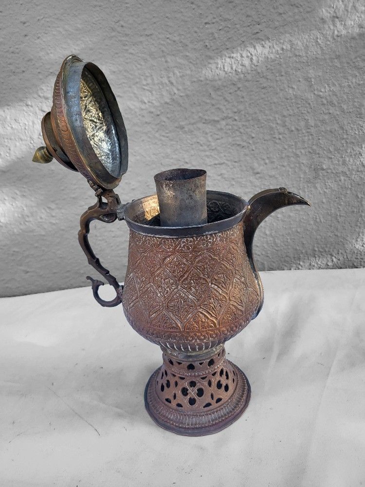 Beautiful Kashmiri Copper Samovar Kettle