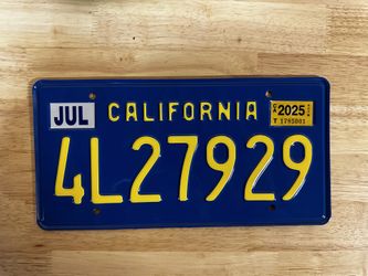 Brand New License Plate 