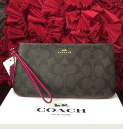 NWT coach large wristlets