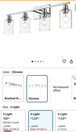 Vanity light fixtures