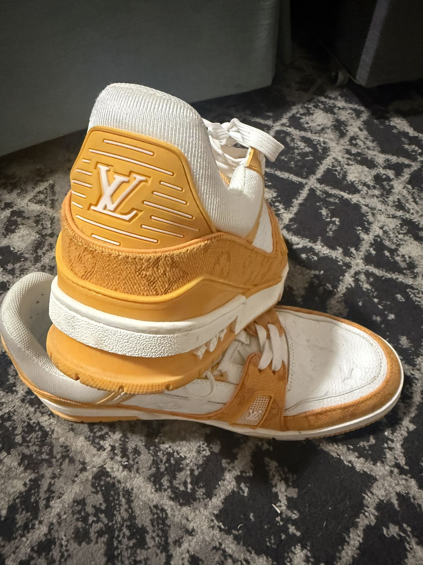 Louis Vuitton size 9 Louis Vuitton LV Trainer Blue Monogram Denim Nigo Sneaker  main image 4