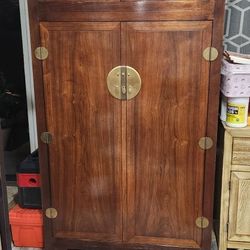 Chinoiserie Armoire Storage Cabinet