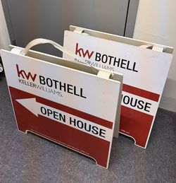 Kller Williams Open HOUSE SIGNS 