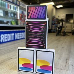 iPad Mini, iPad Pro 12.9 inch, & iPad 10th Gen Available 