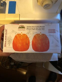 Himalayan salt candle holder