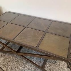 Durable and Heavy Slate Tile Table!