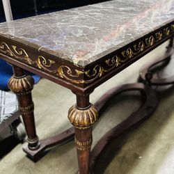 Granite Top Table, 22 X 96”  Antique Looking Table