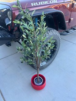 Small Artificial Olive Tree with Pot 4 feet tall