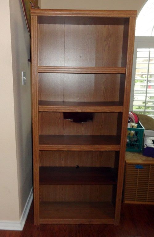 Tall Oak Bookcase