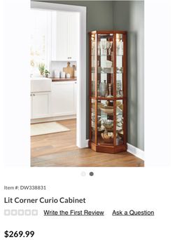 Corner Cabinet with glass windows