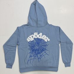 Blue Spider Rhinestone Hoodie 