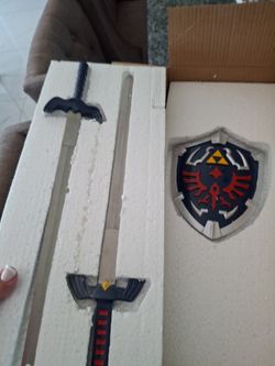 Master Sword and Hylian Shield from The Legend of Zelda 