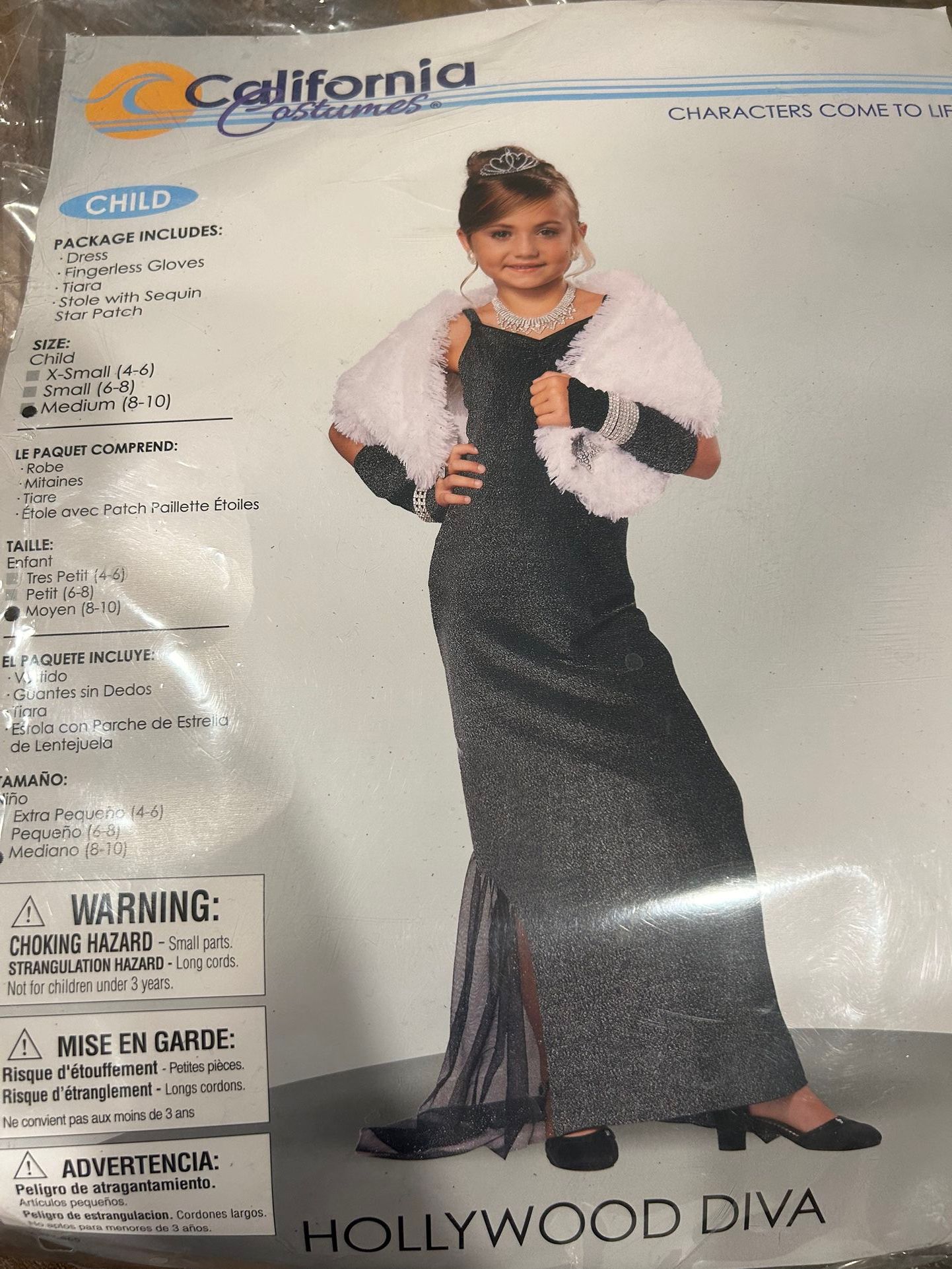 Costume Hollywood Diva Youth 4-6