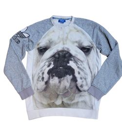 Adidas Originals World Cup England Bulldog Print Sweatshirt Size Medium