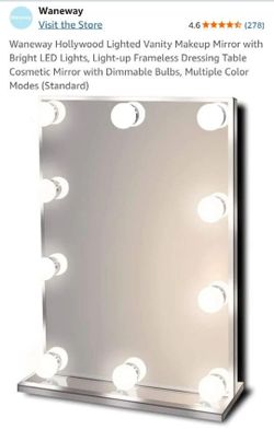 Lighted vanity mirror