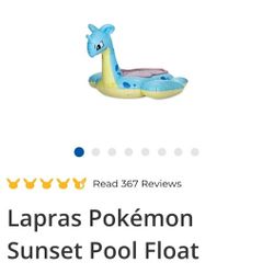 Pokémon Summer Days Lapras Pool Float - NEW!