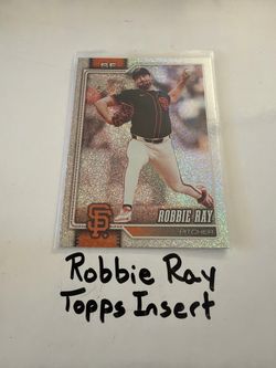 Robbie Ray San Diego Padres Pitcher Topps Short Print Insert Card.