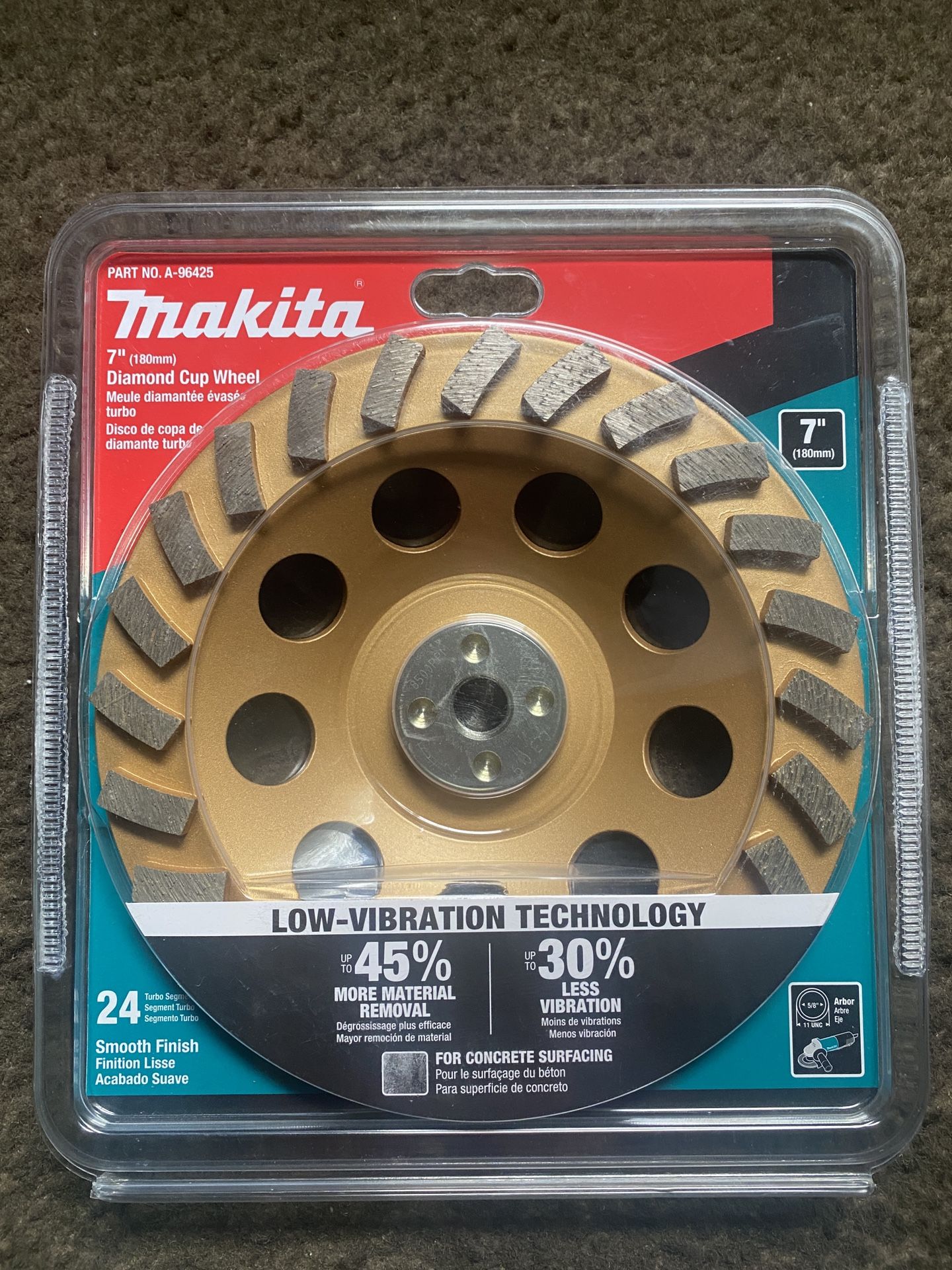 Makita 7” Diamond Cup Wheel
