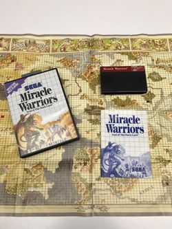 Carte/MAP Du Jeu Miracle Warriors - SEGA Master System (1988) - Très Bon état