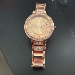 Rose gold watch 