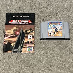 Star Wars: Rogue Squadron N64 Nintendo 64 w/ Manual Tested