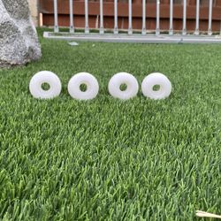 White Skateboard Wheels Barley Used